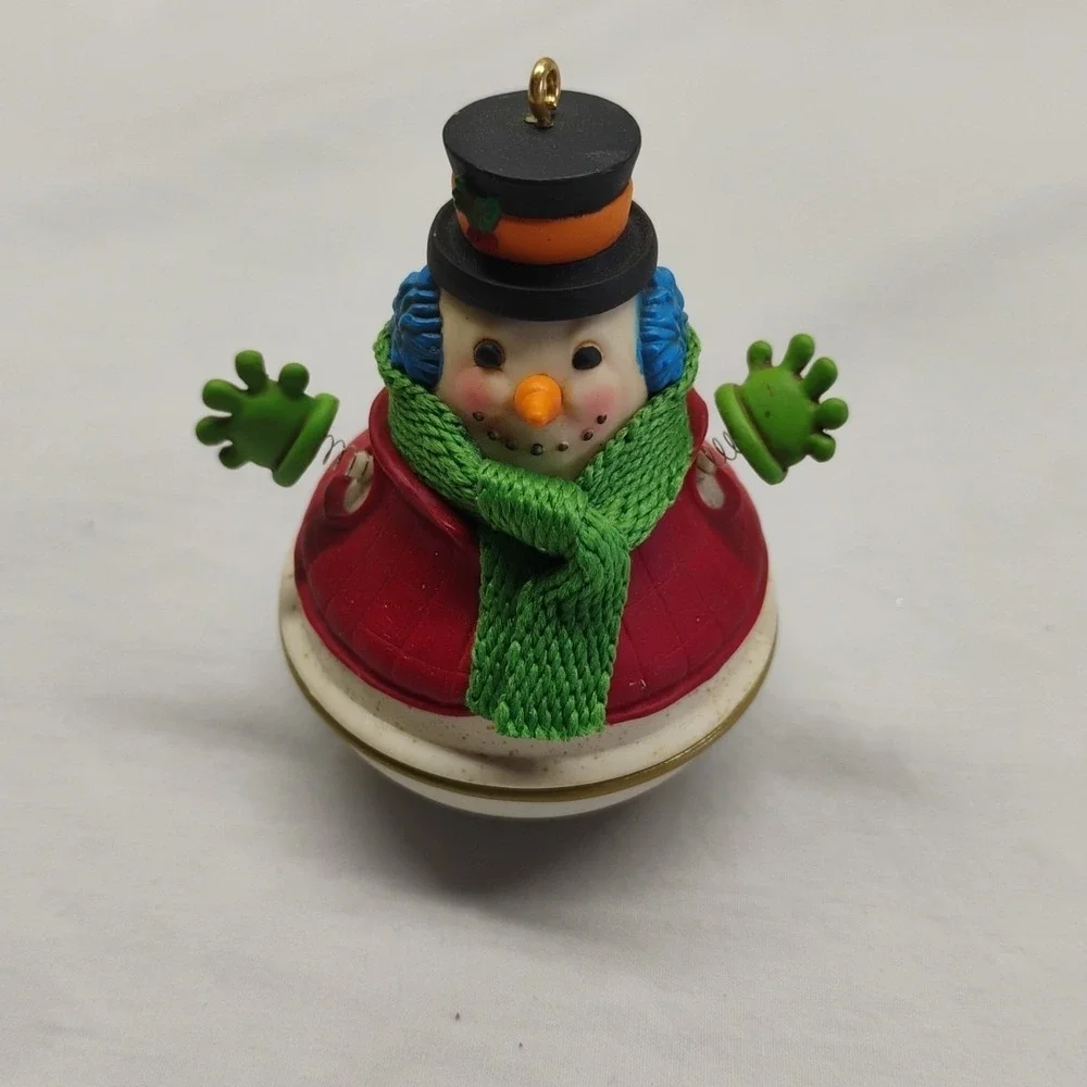 Hallmark Snowman Ornament 8pc Lot 2003-2005 Ornaments Christmas Tree Snowmen VTG